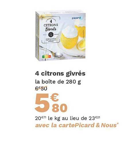 4 citrons givrés