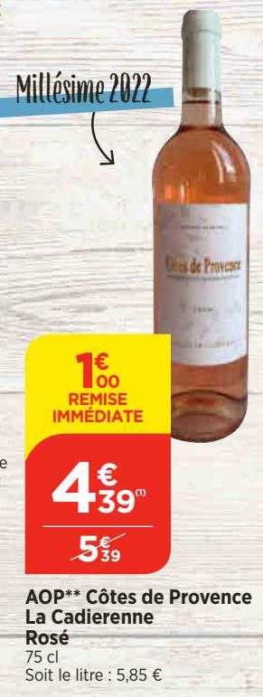Aop Côtes De Provence La Cadierenne Rosé