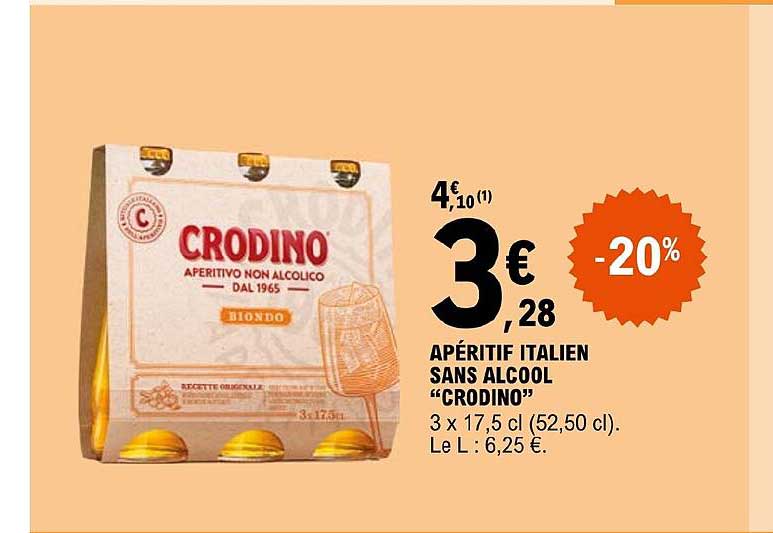 Apéritif Italien Sans Alcool "crodino"