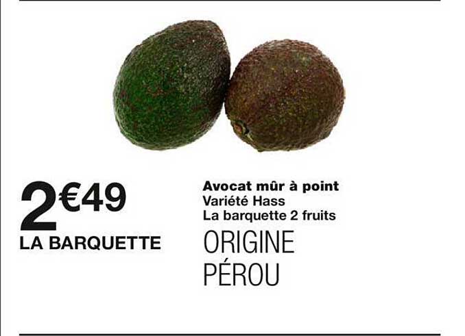 avocat mûre à point
