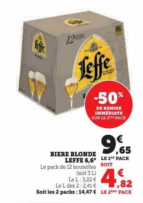 Bière Blonde Leffe 6,6°