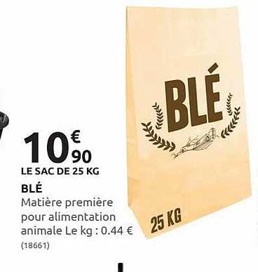 blé matière première pour alimentation animale