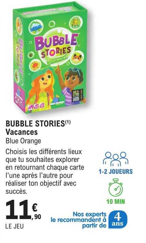 bubble stories vacances - blue orange