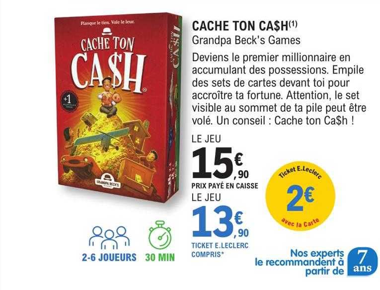 cache ton cash - grandpa beck's games