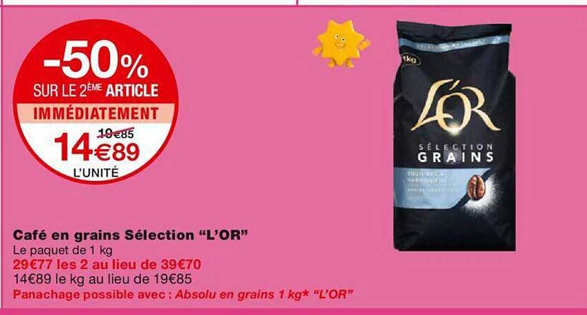 Café En Grains Sélection "l'or"