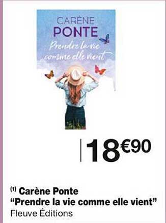carène ponte "prendre la vie comme elle vient"