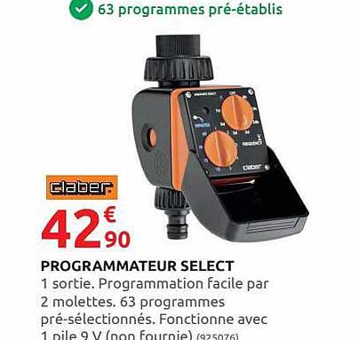 Claber Programmateur Select