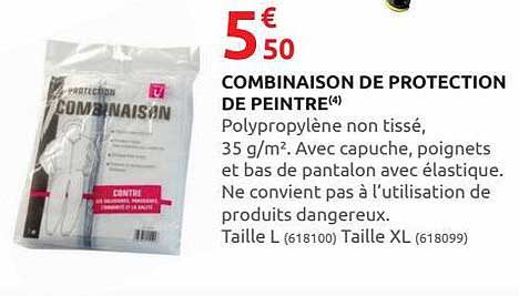 combinaison de protection de peintre