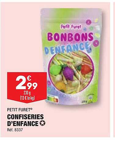 confiseries d'enfance petit furet