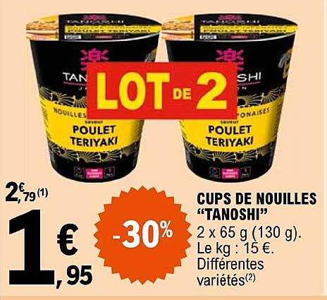 Cups De Nouilles "tanoshi"