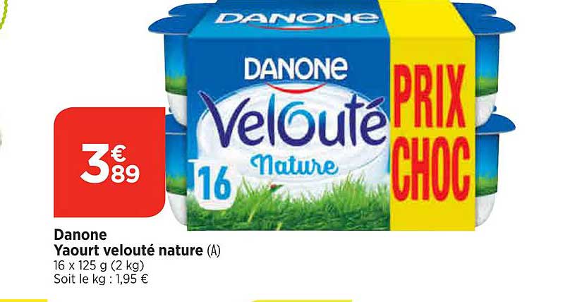 Danone Yaourt Velouté Nature