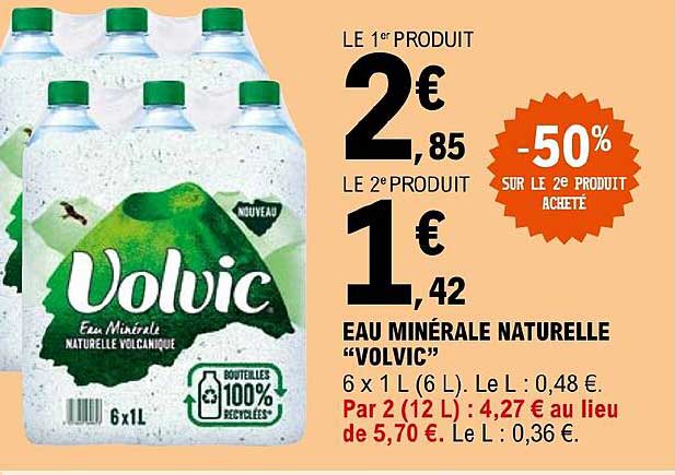 Eau Minérale Naturelle "volvic"
