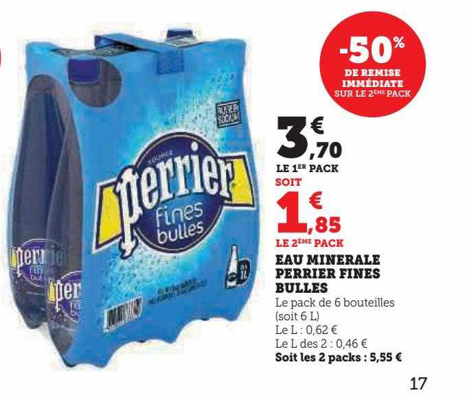 Eau Minérale Perrier Fines Bulles
