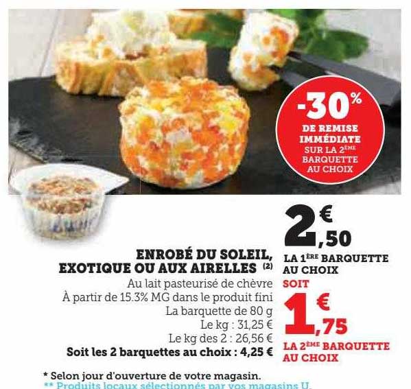 enrobé du soleil, exotique ou aux airelles