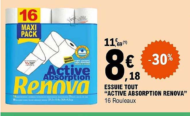 essuie tout "active absorption renova"