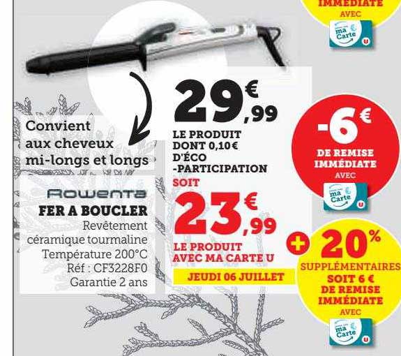 fer à boucler rowenta