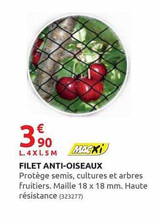 filet anti-oiseaux mac xi