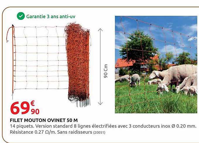 filet mouton ovinet 50 m