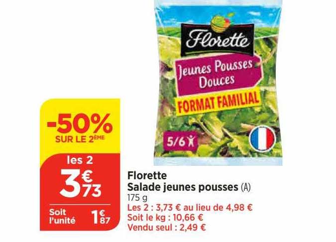 florette salade jeunes pousses