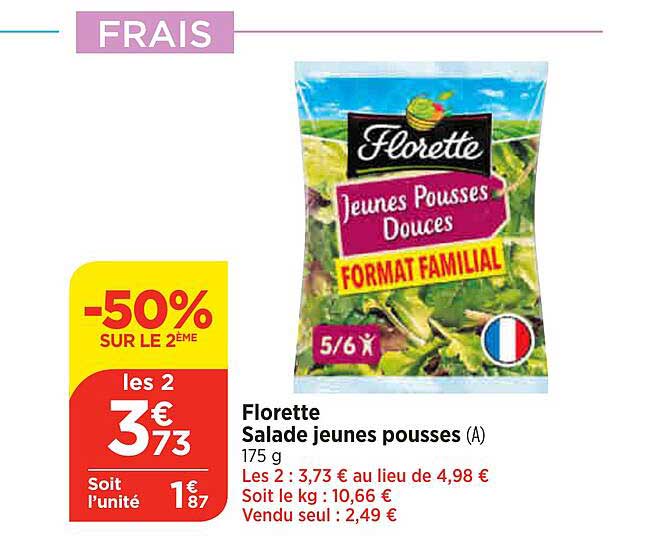florette salade jeunes pousses