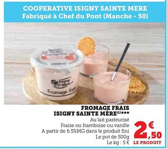 fromage frais isigny sainte mère