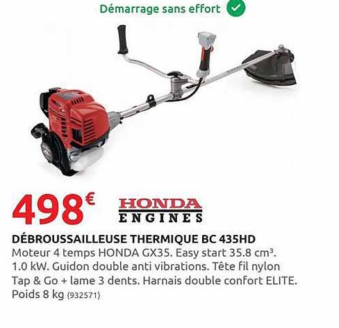 honda eingines débroussailleuse thermique bc 435hd