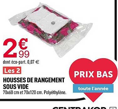 Housses De Rangement Sous Vide