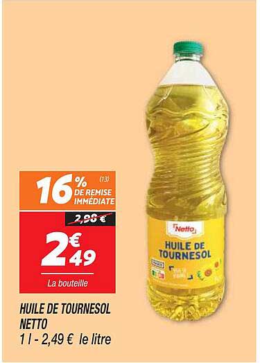 Huile De Tournesol Netto