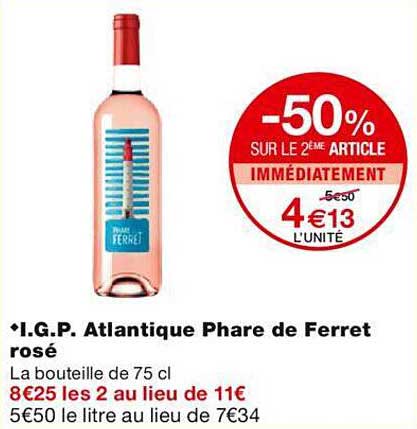 i.g.p. atlantique phare de ferret rosé