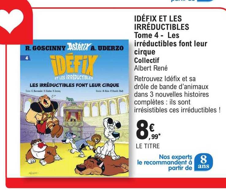 idéfix et les irréductibles tome 4 - les irréductibles font leur cirque collectif