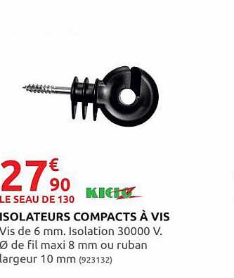 Isolateurs Compacts à Vis