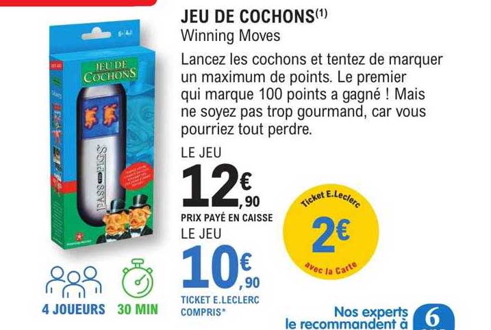 jeu de cochons - winning moves