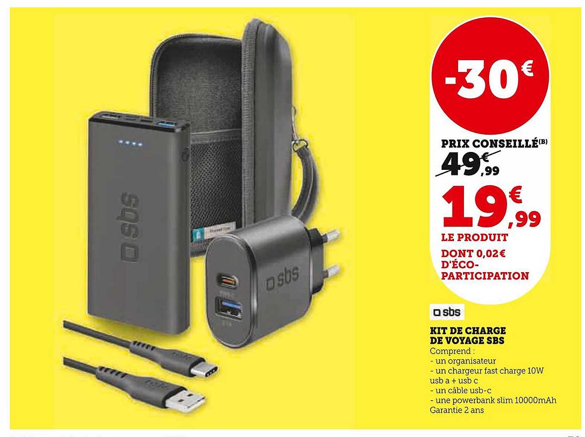 Kit De Charge De Voyage Sbs