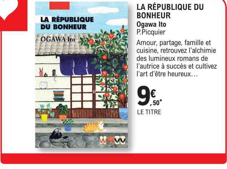 la république du bonheur ogawa ito - p.picquier