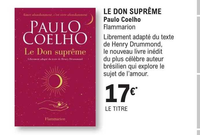 le don suprême - paulo coelho