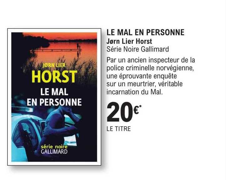 le mal en personne - jørn lier horst