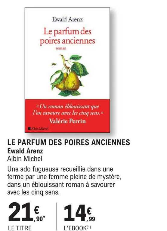 le parfum des poires anciennes - ewald arenz - albin michel
