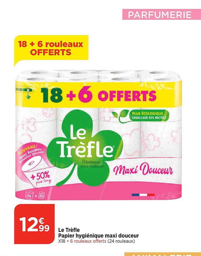 Le Trèfle Papier Hygiénique Maxi Douceur