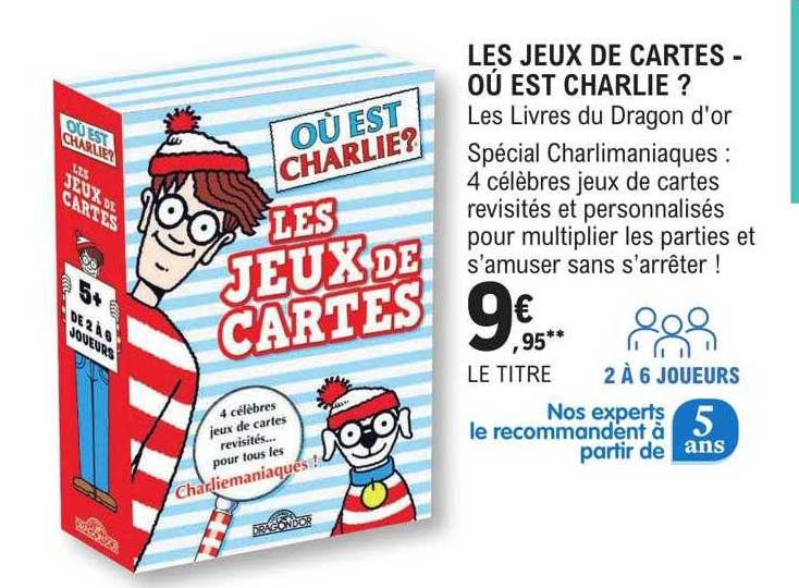 les jeux de cartes - où est charlie ?