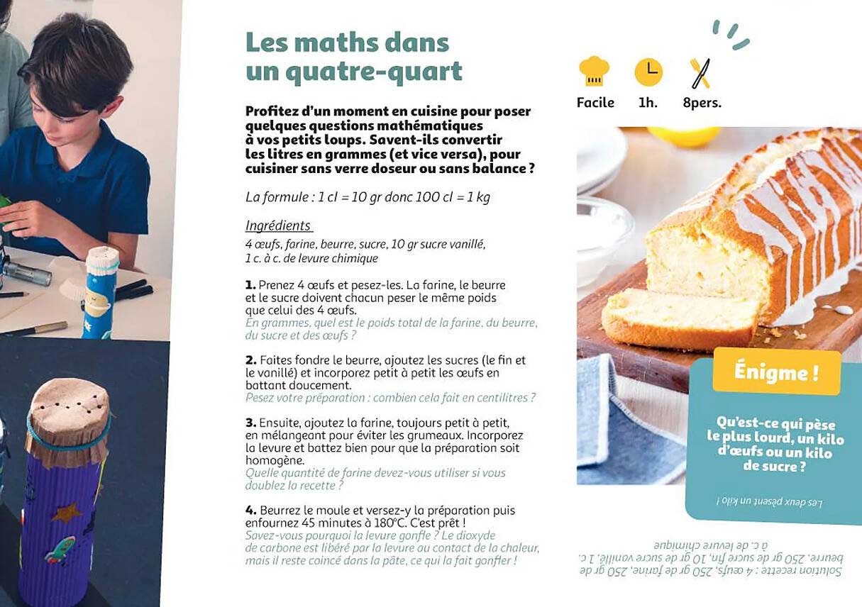 les maths dans un quatre-quart