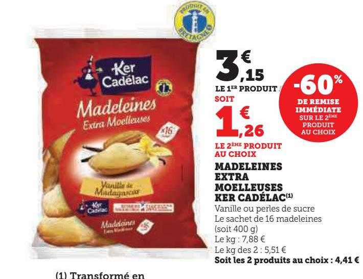 madeleines extra moelleuses ker cadélac