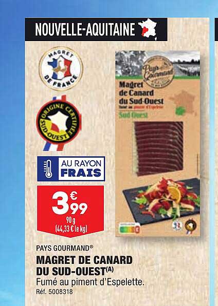 magret de canard du sud-ouest pays gourmand