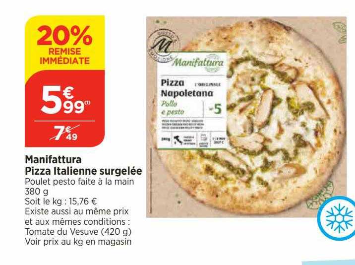 manifattura pizza italienne surgelée