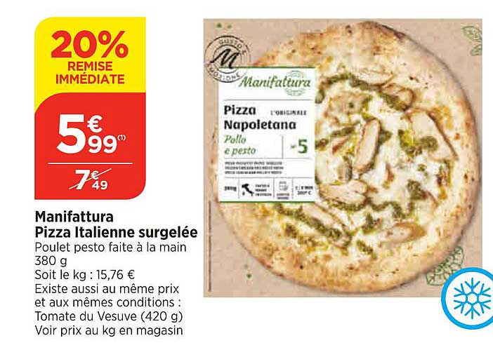 manifattura pizza italienne surgelée