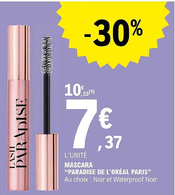 mascara "paradise de l'oréal paris"