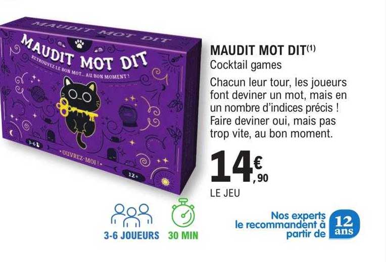 maudit mot dit - cocktail games