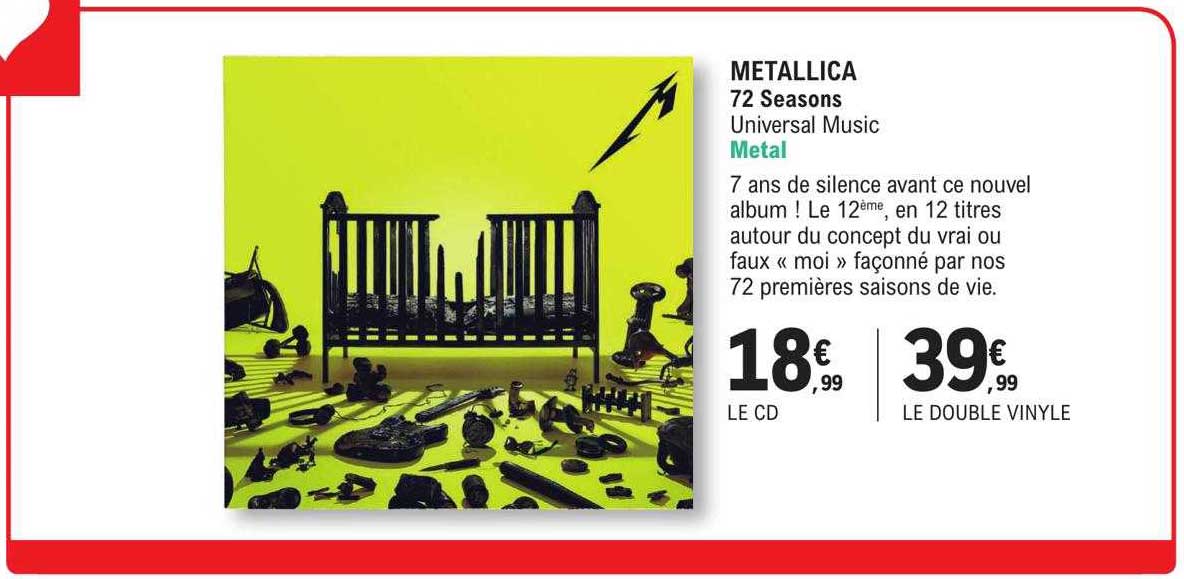 metallica - 72 seasons - universal music - metal