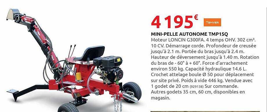 mini-pelle autonome tmpq temver