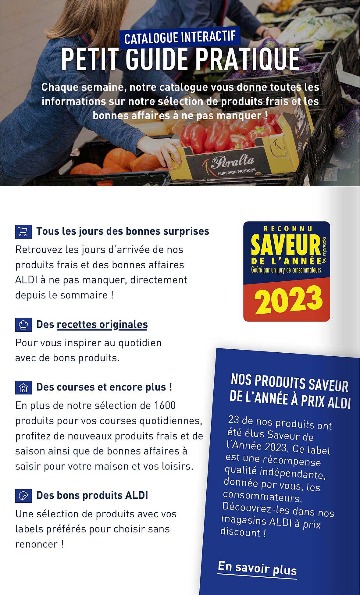 nos produits saveur de l'année à prix aldi