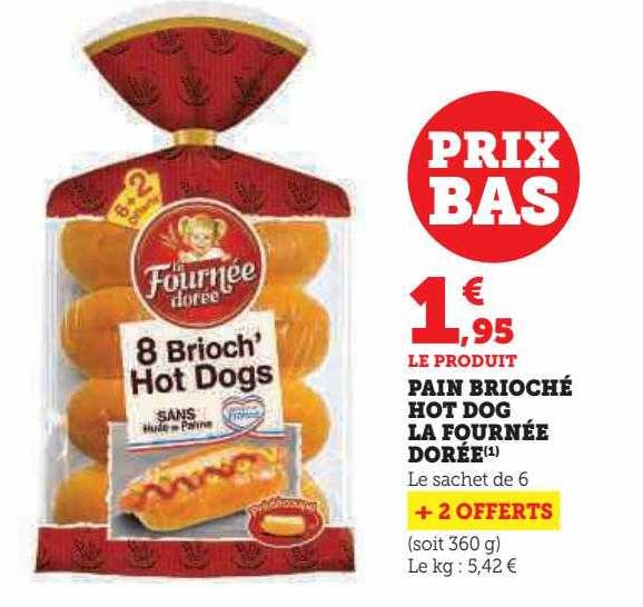 pain brioché hot dog la fournée dorée